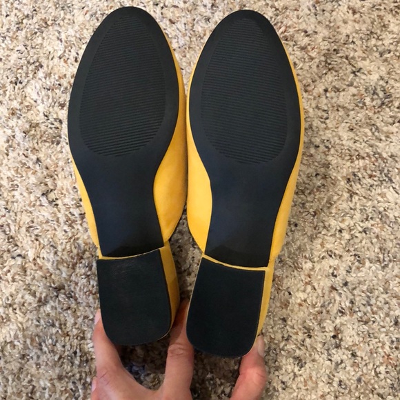 GAP Shoes Nwt Mustard Yellow Mules Poshmark
